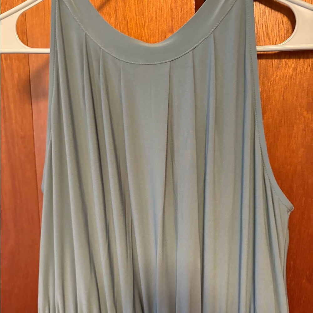 Elegant Sage green Maxi Dress